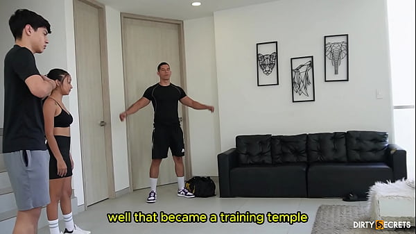 I CATCH MY STEPSISTER FUCKING WITH THE COACH AND WE END UP IN A THREESOME